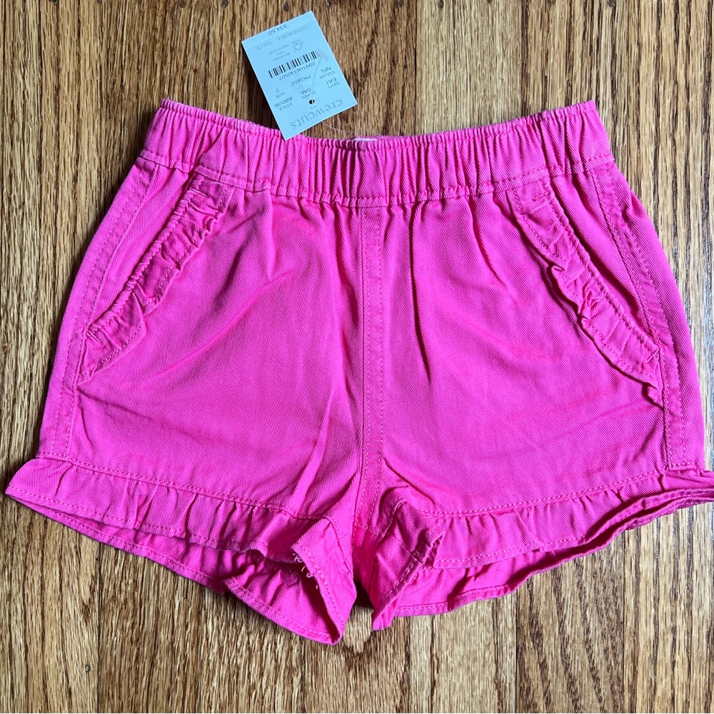 NWT J. Crew Crewcut Toddler Girl Shorts, Size 2